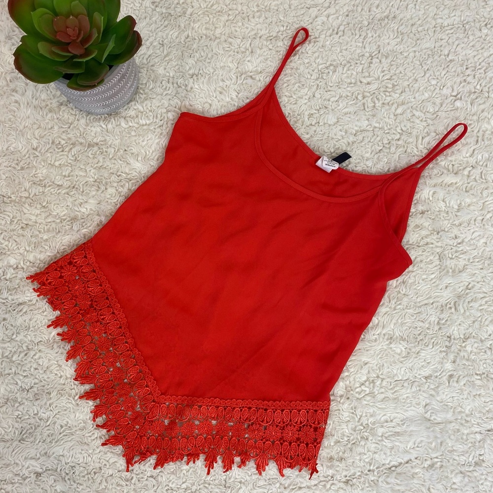 Nella Fantasia Orange Tank Top size M